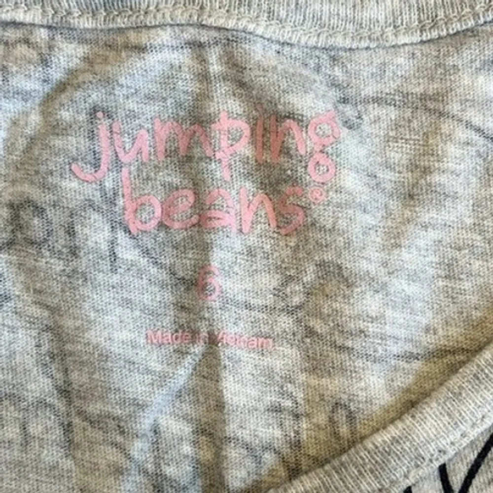 Jumping Beans Happy Rainbows Dress Girls Short Sleeve Gray Size 6‎